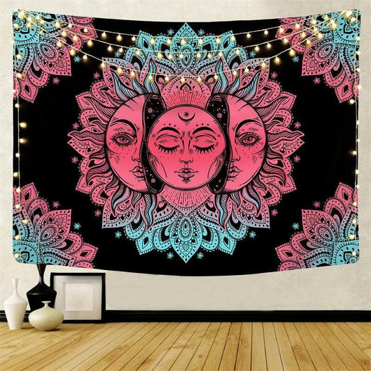 Lofaris Pink Divination Pattern Room Decoration Wall Tapestry