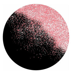 Lofaris Pink Glitter Round Black Happy Birthday Backdorp Kit