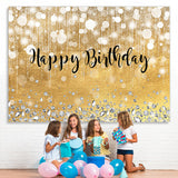 Load image into Gallery viewer, Lofaris Pink Gorgeous Bokeh Diamond Happy Birthday Backdrop