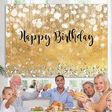 Load image into Gallery viewer, Lofaris Pink Gorgeous Bokeh Diamond Happy Birthday Backdrop
