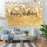 Load image into Gallery viewer, Lofaris Pink Gorgeous Bokeh Diamond Happy Birthday Backdrop