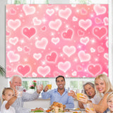 Load image into Gallery viewer, Lofaris Pink Heart Glitter Early 2000s Photo Birthday Party Backdrop