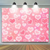 Load image into Gallery viewer, Lofaris Pink Heart Glitter Early 2000s Photo Birthday Party Backdrop