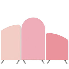 Lofaris Pink Shades Theme Solid Color Arch Backdrop Kit