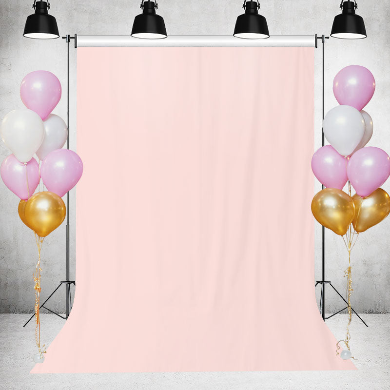 Lofaris Pink Solid Simple Party Backdrop for Photo