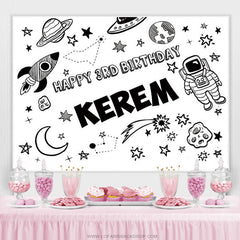 Lofaris Planet Stars Outer Space Party Backdrop For Birthday