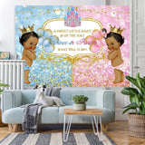 Load image into Gallery viewer, Lofaris Prince Or Princess Baby Shower Backdrop For Party