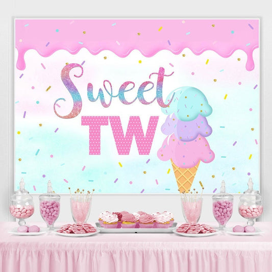 Lofaris Princess 2nd Birthday Party Photo Decoration Backdrop