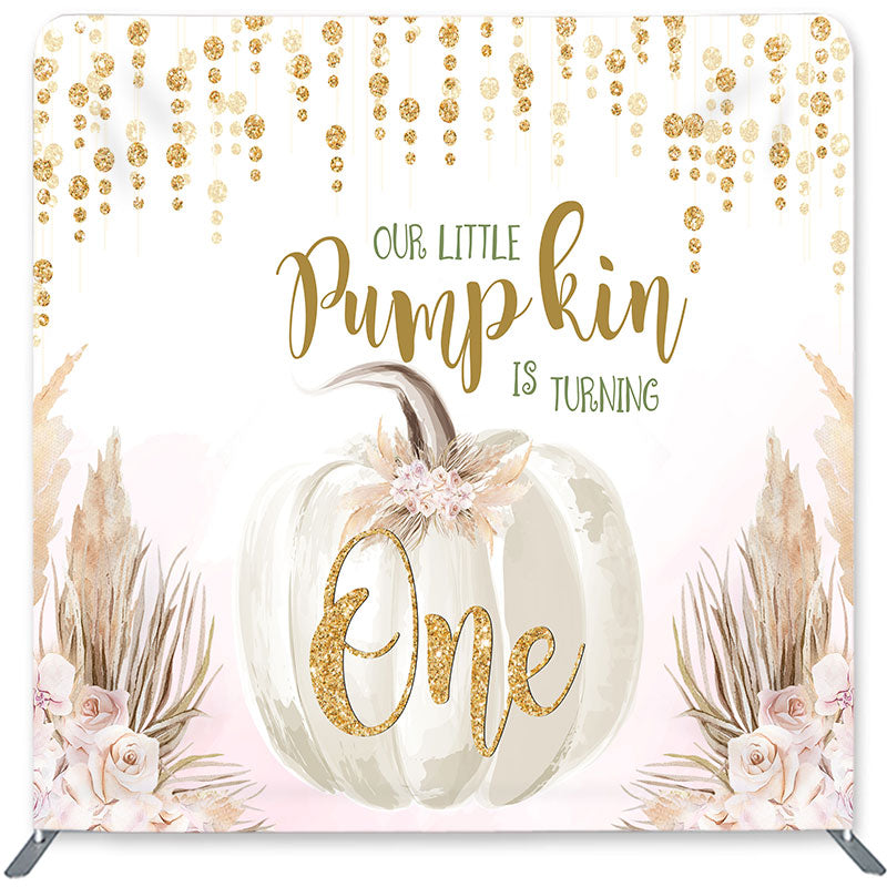 Lofaris Pumpkin Is Turning One Double-Sided Backdrop for Birthday