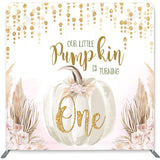Load image into Gallery viewer, Lofaris Pumpkin Is Turning One Double-Sided Backdrop for Birthday