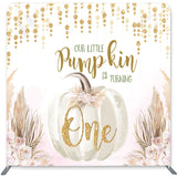 Load image into Gallery viewer, Lofaris Pumpkin Is Turning One Double-Sided Backdrop for Birthday