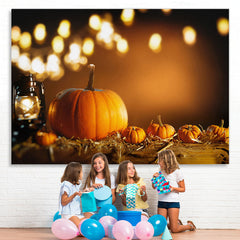 Lofaris Pumpkin Warm Light Bokeh Photoshoot Backdrop