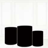 Load image into Gallery viewer, Lofaris Pure Black Plinth Cover Solid Color Cake Table