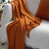 Load image into Gallery viewer, Lofaris Pure Color Knitted Blanket Decorated Sofa Cover