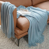 Load image into Gallery viewer, Lofaris Pure Color Knitted Blanket Decorated Sofa Cover