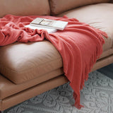 Load image into Gallery viewer, Lofaris Pure Color Knitted Blanket Decorated Sofa Cover