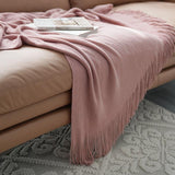 Load image into Gallery viewer, Lofaris Pure Color Knitted Blanket Decorated Sofa Cover