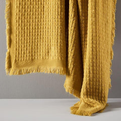 Lofaris Pure Color Knitted Blanket Jacquard Warp Knitting Decoration