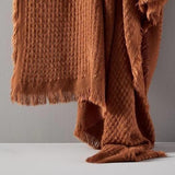 Load image into Gallery viewer, Lofaris Pure Color Knitted Blanket Jacquard Warp Knitting Decoration