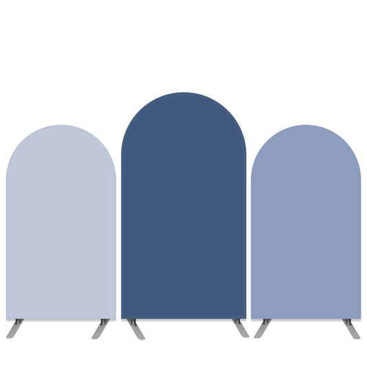 Lofaris Pure Color Navy Blue Double Side Birthday Arch Backdrop Kit