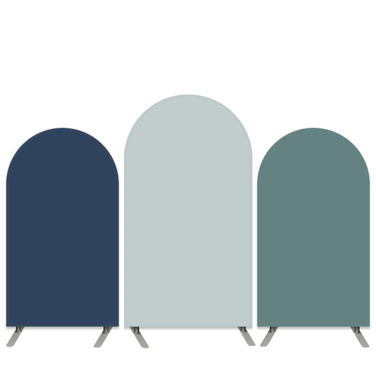 Lofaris Pure Color Navy Blue Double Side Birthday Arch Backdrop Kit