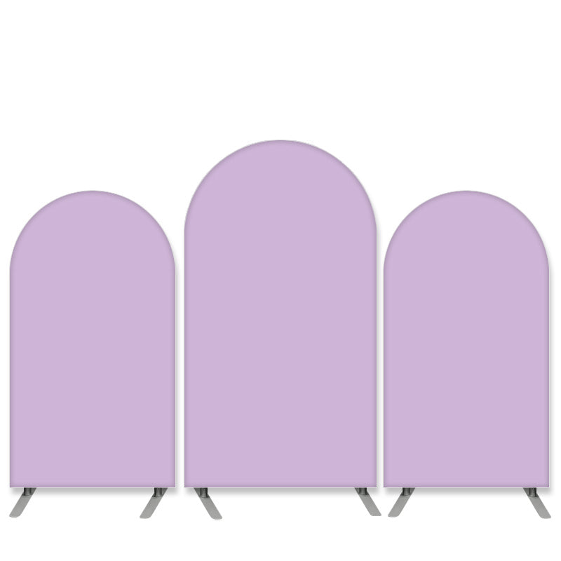 Lofaris Pure Color Theme Light Purple Birthday Arch Backdrop Kit