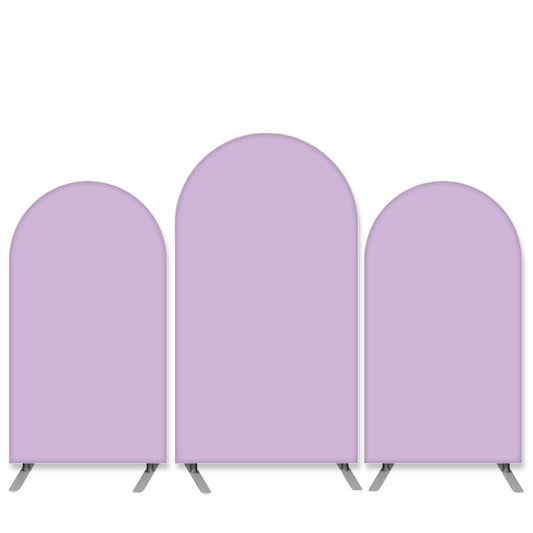 Lofaris Pure Color Theme Light Purple Birthday Arch Backdrop Kit