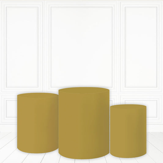 Lofaris Pure Khaki Plinth Cover Solid Color Cake Table