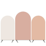 Load image into Gallery viewer, Lofaris Pure Pink Khaki Double Side Birthday Arch Backdrop Kit