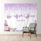 Load image into Gallery viewer, Lofaris Purple And Floral Themed Miss To Ms Wedding Backdrop