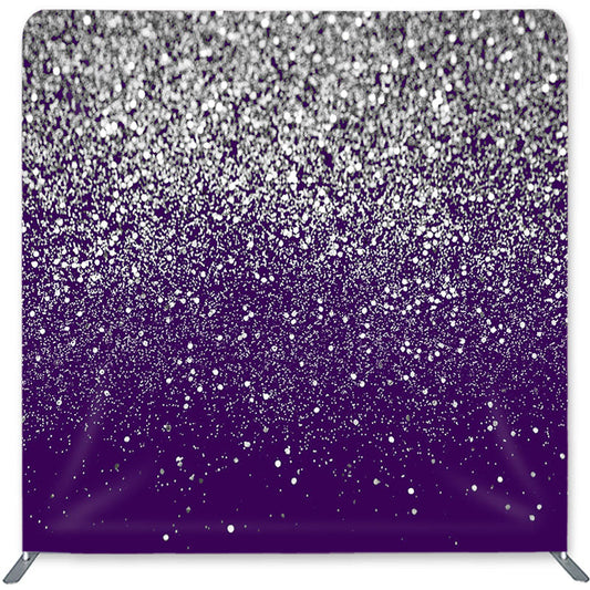 Lofaris Purple And Silver Double-Sided Backdrop for Birthday