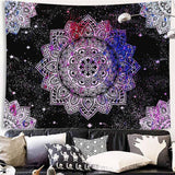 Load image into Gallery viewer, Lofaris Purple Magic Lotus Bohemian Mandala Trippy Wall Tapestry