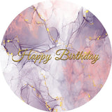 Load image into Gallery viewer, Lofaris Purple Marble Textured Circle Birthday Party Backdrop