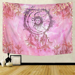 Lofaris Purple Sun Goddess Bohemian Mandala Moon Wall Tapestry