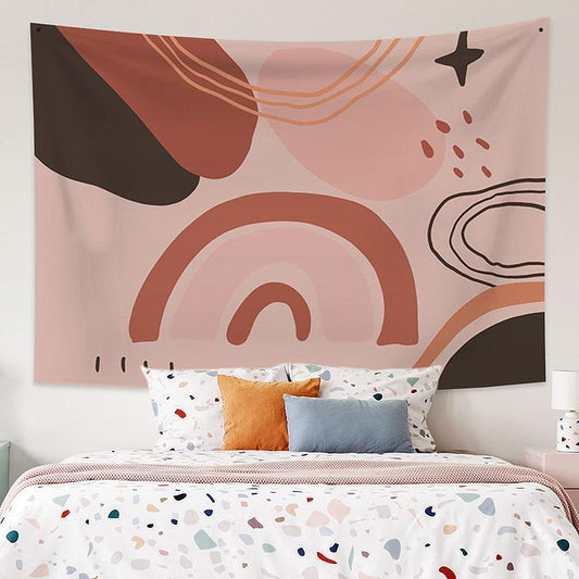 Lofaris Rainbow Abstract Pattern Bohemian Family Wall Tapestry