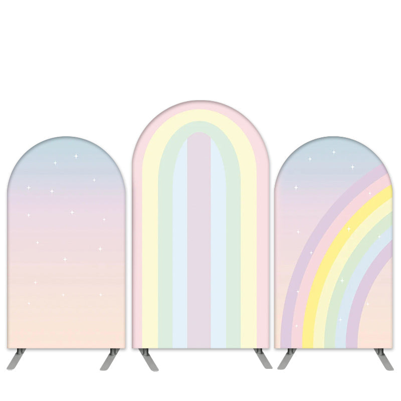 Lofaris Rainbow Theme Unicorn Baby Shower Arch Backdrop Kit