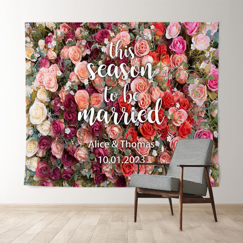 Lofaris Real Floral Flower Wall Backdrop For Wedding Ceremony