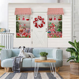 Load image into Gallery viewer, Lofaris Red Balloon Candy Window And Door Christmas Theme Backdrop
