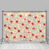 Load image into Gallery viewer, Lofaris Red Love And Light Bokeh Happy Valentines Backdrop