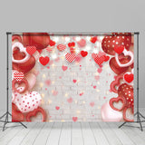 Load image into Gallery viewer, Lofaris Red Love Bokeh With Brick Valentines Day Backdrops