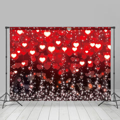 Lofaris Red Love Light Glitter Bokeh Backdrop For Valentines