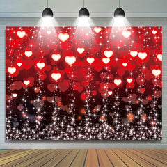 Lofaris Red Love Light Glitter Bokeh Backdrop For Valentines