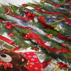 Lofaris Red Ribbon Christmas Tree Gifts Room Wall Tapestry