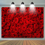 Load image into Gallery viewer, Lofaris Red Roses Clusters Theme Valentines Backdrop For Party