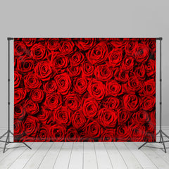 Lofaris Red Roses Clusters Theme Valentines Backdrop For Party