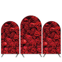 Lofaris Red Roses Theme Wedding Decoration Arch Backdrop Kit