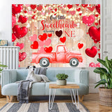Load image into Gallery viewer, Lofaris Red Sweetheait And Car 1st Happy Birthday Backdrop
