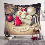 Load image into Gallery viewer, Lofaris Retro Pendant Christmas Landscape Family Wall Tapestry