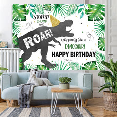 Lofaris Roar Jungle Forest Tyrannosaurus Rex Birthday Backdrop