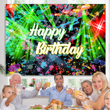 Load image into Gallery viewer, Lofaris Rock And Roll With Light Graffiti Birthday Backdrop